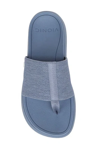 Vionic Aqua Flip Flop In Blue