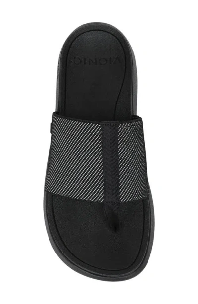 Vionic Aqua Flip Flop In Black