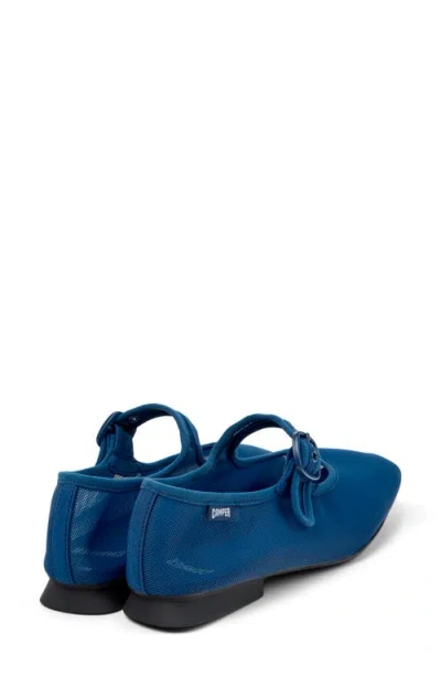 Camper Casi Myra Buckle Ballerinas In Blue
