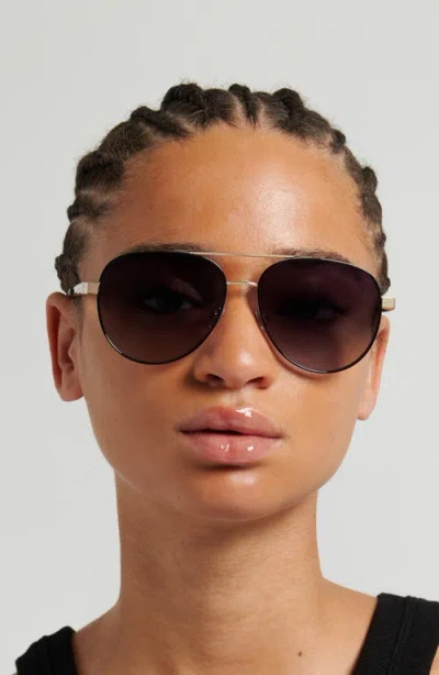 Fossil 58mm Gradient Pilot Sunglasses In Blue