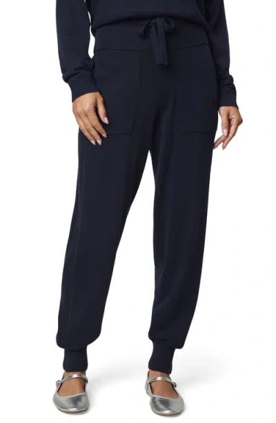 Splendid Phoebe Silk-blend Sweater Jogger In Blue