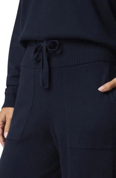 Splendid Phoebe Silk-blend Sweater Jogger In Blue