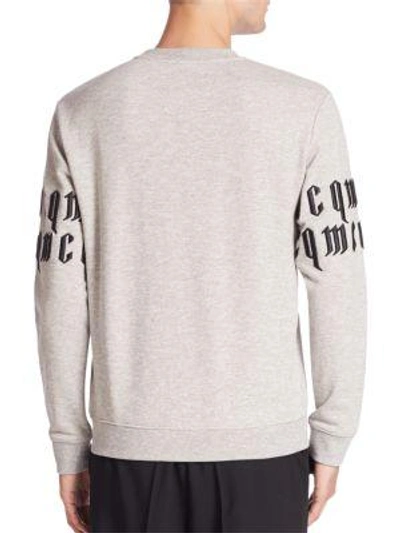 Shop Mcq By Alexander Mcqueen Clean Crewneck Sweatshirt In Grey