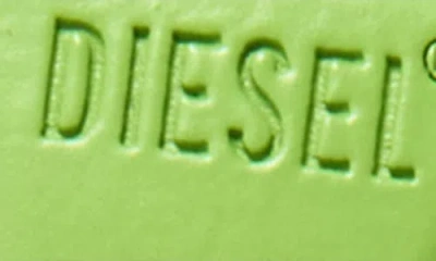 Diesel Oval D Charm Keyring In Green