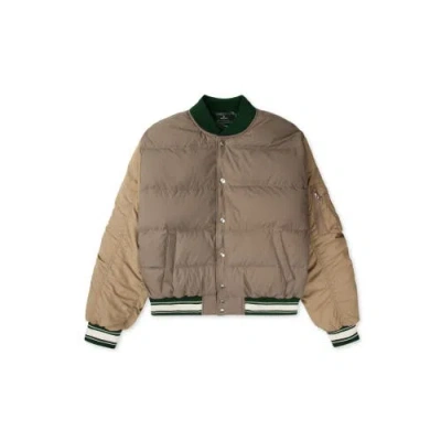 Alphastyle Hamden Mens Reversible Down Varsity Jacket In Multi