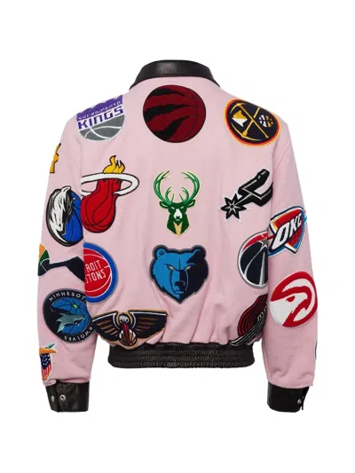 Jeff Hamilton Nba-patches Bomber Jacket In Multi