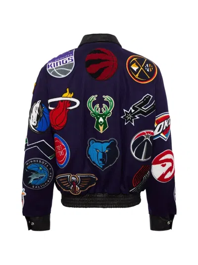 Jeff Hamilton Nba Collage Bomber Jacket In Multi