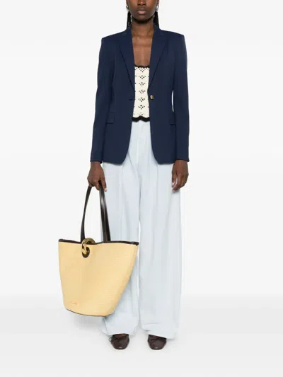Pinko Flap-pocket Blazer In Blue