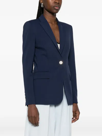 Pinko Flap-pocket Blazer In Blue