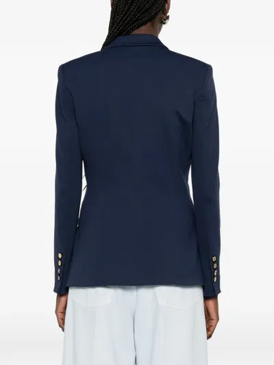 Pinko Flap-pocket Blazer In Blue