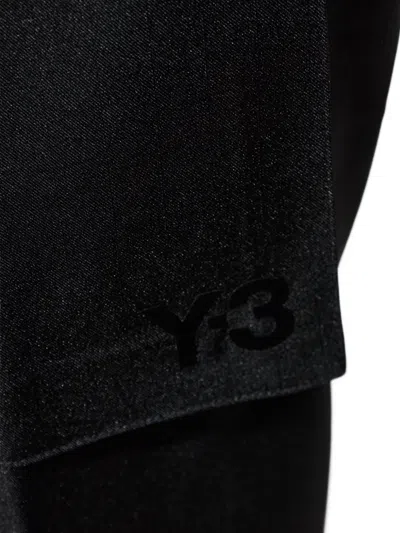Y-3 Cargo Drawstring Trousers In Blue