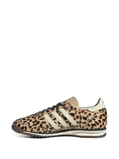 Adidas Originals Sl 71 Og Leopard-pattern Sneakers In Brown