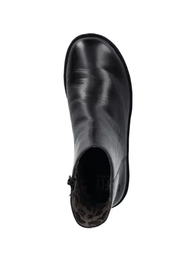 Fly London Side-zip Platform Boots In Black