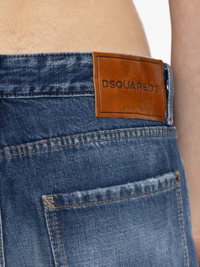 Dsquared2 Distressed Trousers In Blue