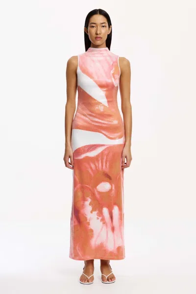 Significant Other Lucinda Maxi Dress Tangerine Bloom In Pink