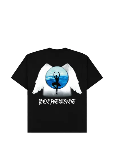 Pleasures Angel Place Graphic T-shirt In Black