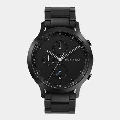 Lilienthal Berlin Chronograph All Black Stainless Steel Black Matte