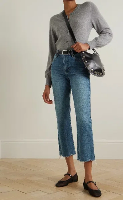 Frame Le Crop Mini Boot Jeans In Blue