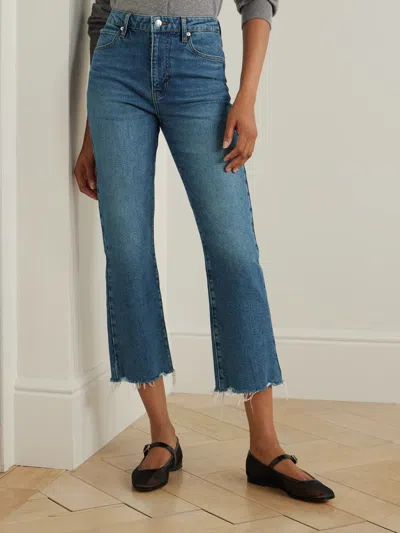 Frame Le Crop Mini Boot Jeans In Blue