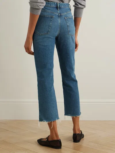Frame Le Crop Mini Boot Jeans In Blue