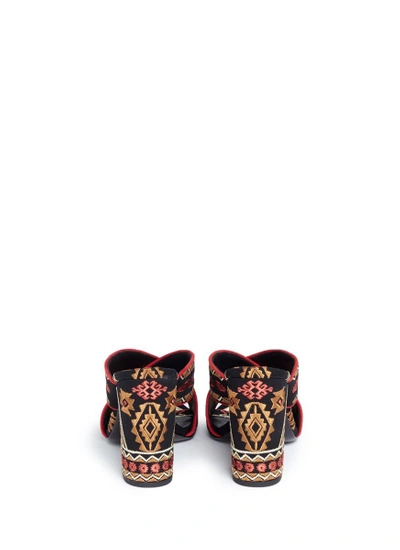 Shop Ash 'adel' Ethnic Embroidered Mule Sandals