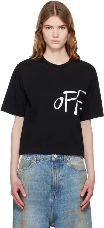 Off-white Black '' Shared Logo Boxy T-shirt In Black