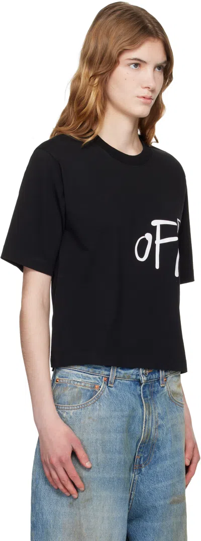 Off-white Black '' Shared Logo Boxy T-shirt In Black