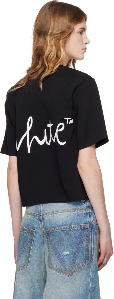 Off-white Black '' Shared Logo Boxy T-shirt In Black