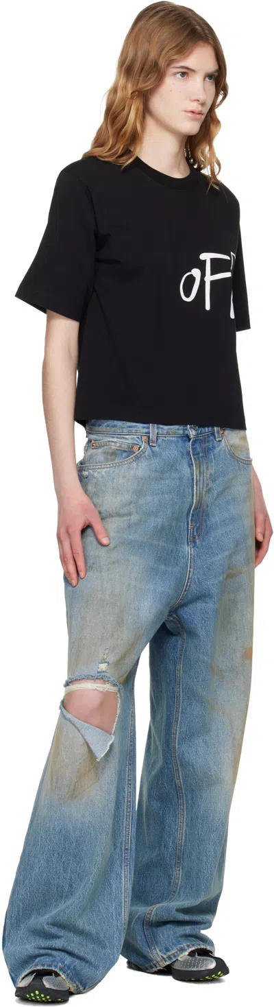 Off-white Black '' Shared Logo Boxy T-shirt In Black