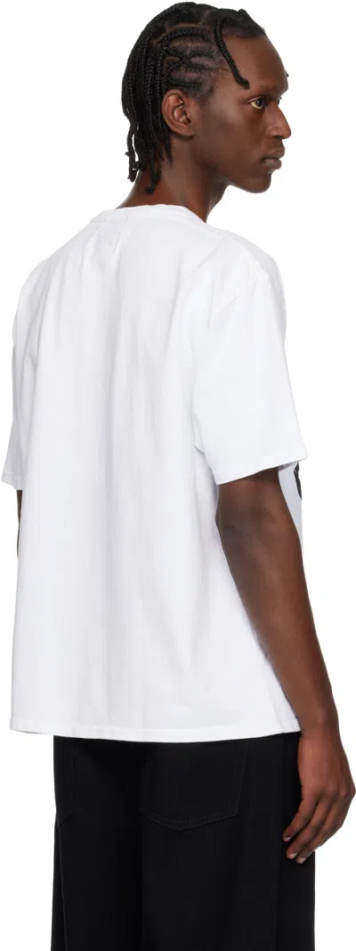 Rhude White Oversized Chateau Crest T-shirt In Multi