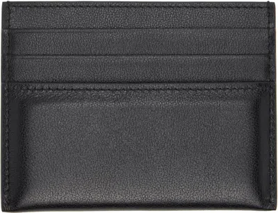 Givenchy Men Black Card Holder With Embossed Logo Lettering On Front And Rear In Leather Man In Black