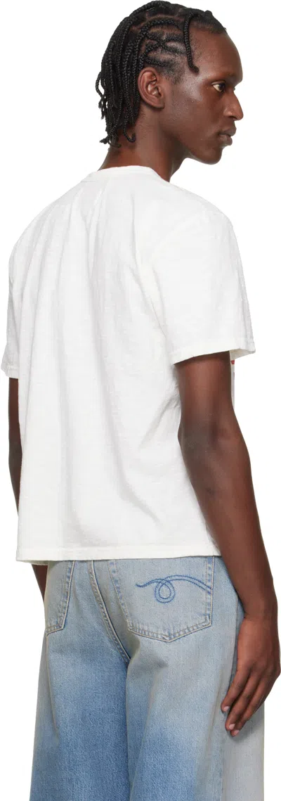 Rhude Graphic Print Crew Neck Short Sleeve T-shirt In White