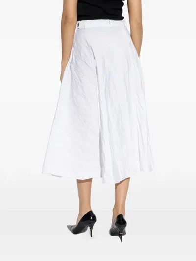 Moschino Flared A-line Skirt In White