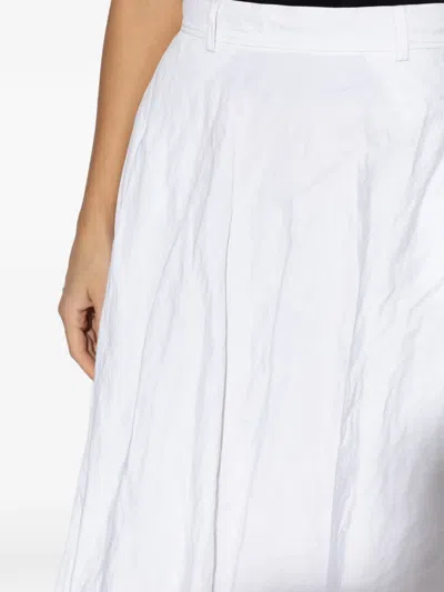 Moschino Flared A-line Skirt In White