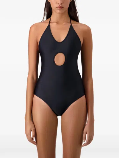 Coperni Window Swimsuit Woman Black In Black
