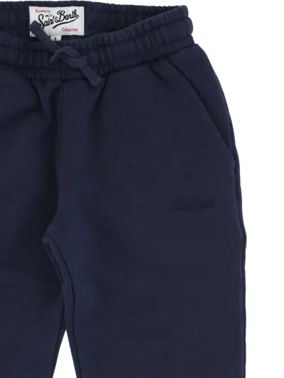 Mc2 Saint Barth Drawstring Track Pants In Blue