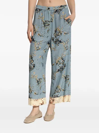 Paul Smith Print Button Trousers In Multi