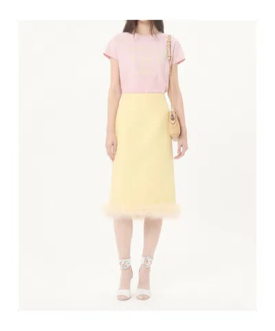 Valentino Garavani Printed Cotton T-shirt Clothing In Pink