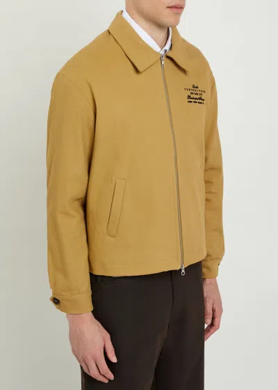Bode Central Park Printed Cotton-twill Jacket In Brown