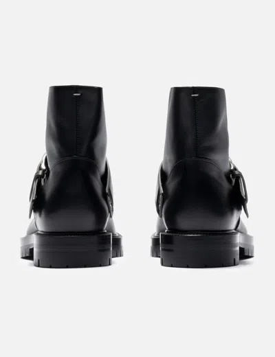 Maison Margiela Tabi Buckle-ankle Coutry Boots In Black