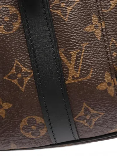 Pre-owned Louis Vuitton Mm Cristopher Monogram-pattern Backpack In Brown