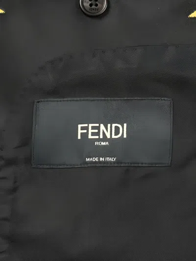 Pre-owned Fendi Bugseye Single Breasted Jacket In Black