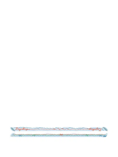 Longchamp Rubans Scarf In Blue