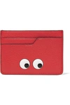 ANYA HINDMARCH Eyes embossed textured-leather cardholder