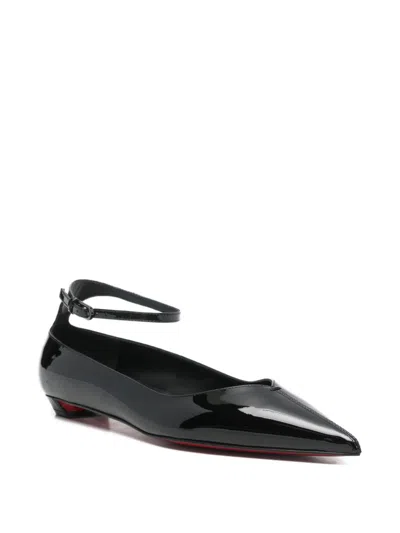 Christian Louboutin Women Erozeena Patent Leather Ballets In Black