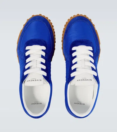 Givenchy Low Top Sneakers Round Toe Rubber Sole In Blue