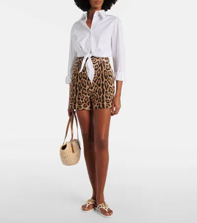 Dolce & Gabbana White Thong Sandals With Logo Plaque On The Front In Rubber Woman In Multi