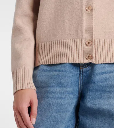 Givenchy Cropped Cardigan In Wool And Cashmere In Brown