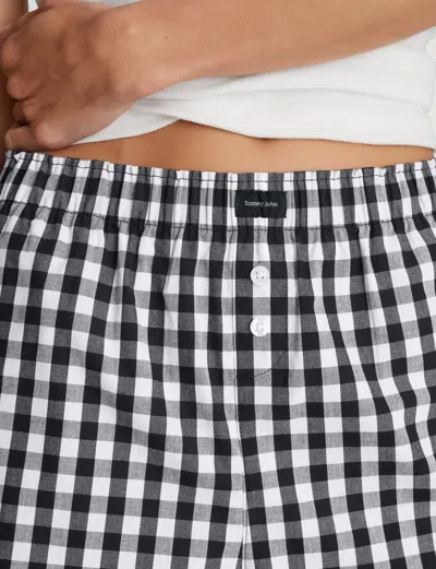 Tommy John Woven Lounge Boxer Shorts In Pink