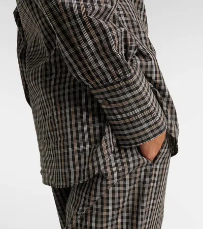 Rohe Multicolor Cotton Pattern Shirt In Black